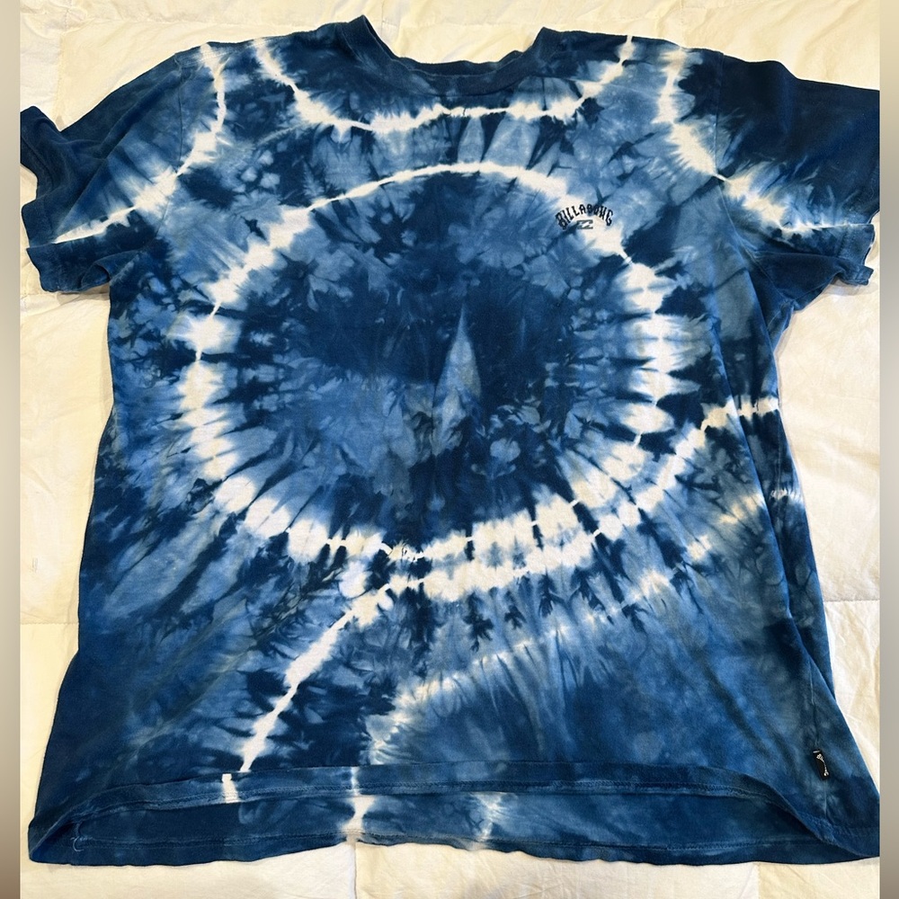 BILLABONG TYE DYE BLUE T SHIRT